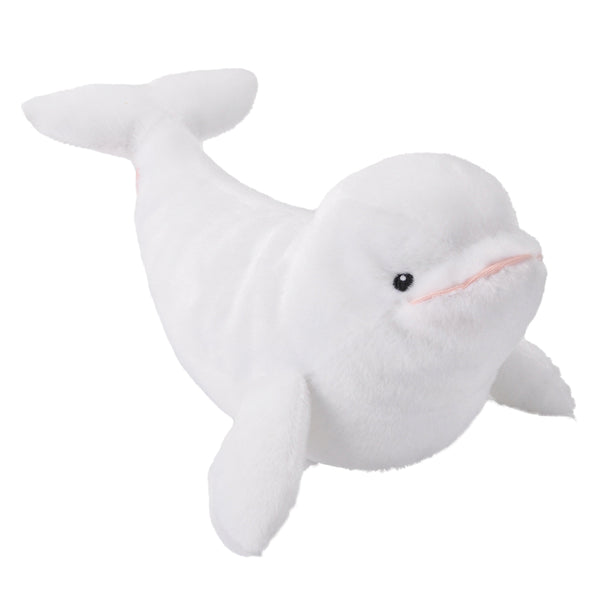 Wild Republic Ecokins Mini Beluga Whale Stuffed Animal, 8