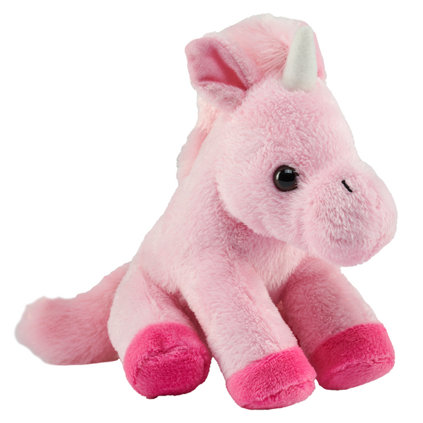 Wild Republic Pocketkins Eco Pink Unicorn Stuffed Animal, 5