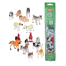 Tube of Farm Figurines with Playmat