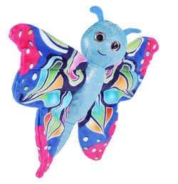 Huggers Blue Butterfly Stuffed Animal- 8
