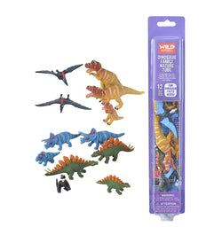 Tube of Dinosaur Family Figurines