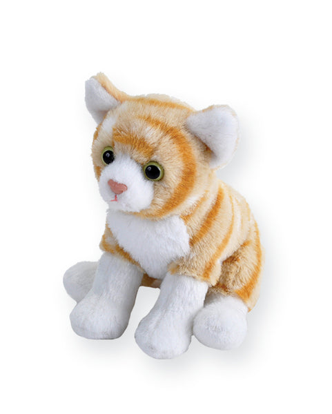 stuffed orange tabby cat