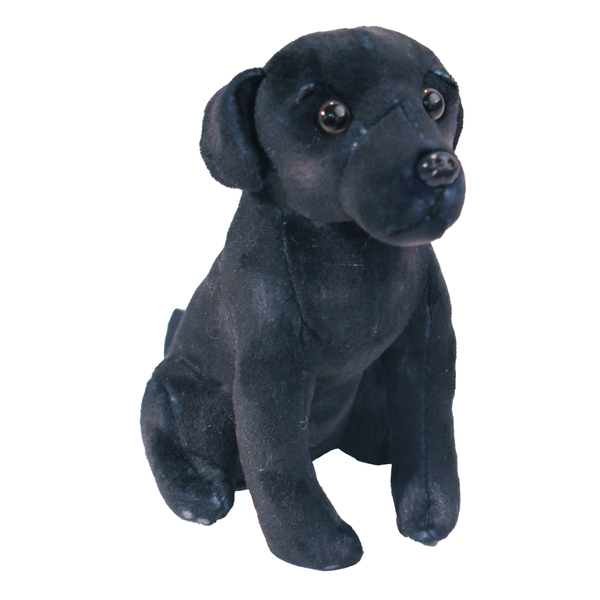 black stuffed dog