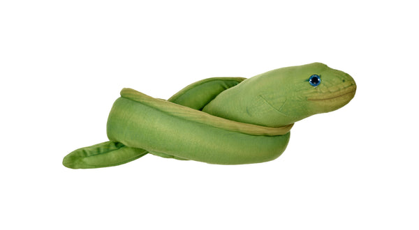 Wild Republic Green Sea Snakes Green Moray Eel Stuffed Animal, 36 ...