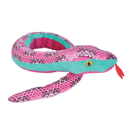 Honeycomb Pink Snake Stuffed Animal - 54