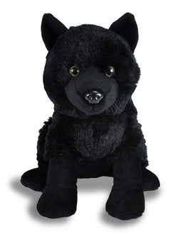 Black Wolf Stuffed Animal - 12