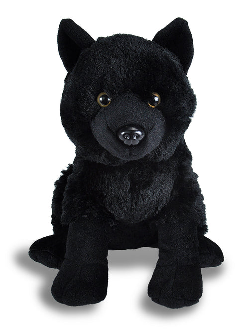 black wolf stuffed animal