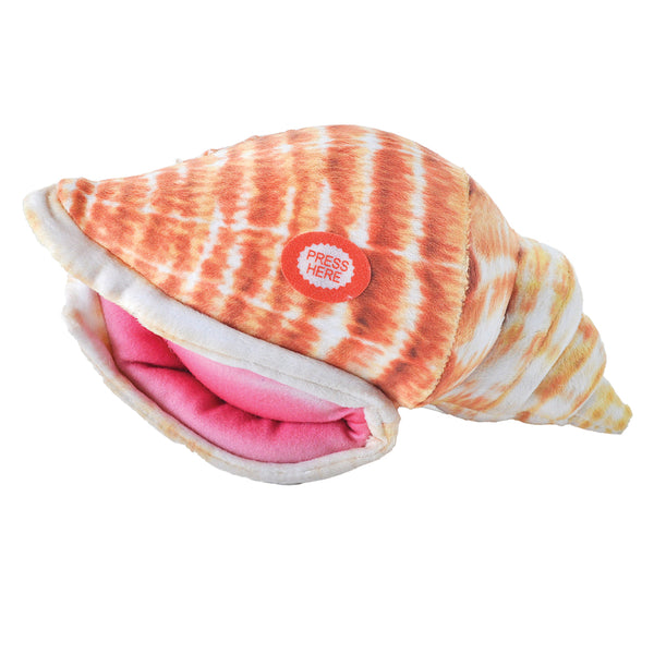 Wild Republic Wild Calls Conch Queen Shell Stuffed Animal, 8" - Wild