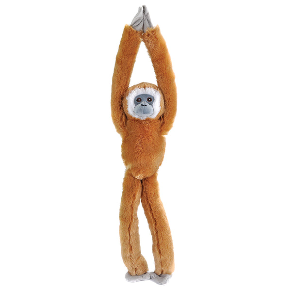 Wild Republic Ecokins Hanging Monkey White Handed Gibbon Stuffed Animal ...