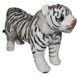 Standing White Tiger Stuffed Animal - 8