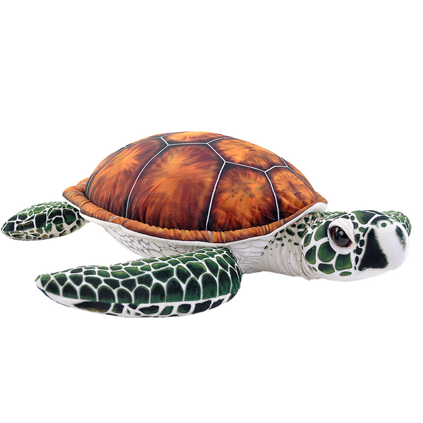 Wild Republic Living Ocean Jumbo Green Sea Turtle Stuffed Animal, 30 ...