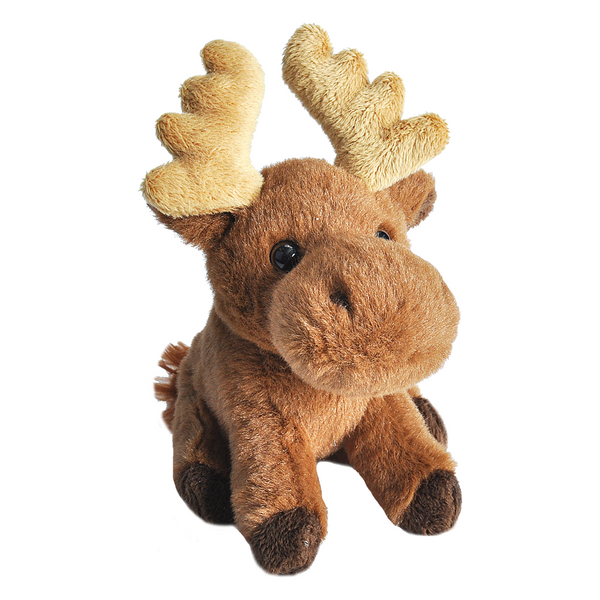 Wild Republic Pocketkins Eco Moose Stuffed Animal, 5