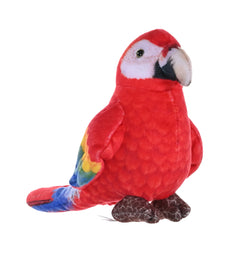 Rainforest Birds Scarlet Macaw Stuffed Animal - 4.5