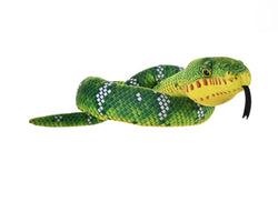 Plush Snake Emerald Tree Boa Stuffed Animal - 54