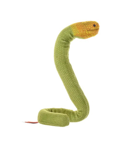 Coilkins Olive Sea Snake Stuffed Animal - 12