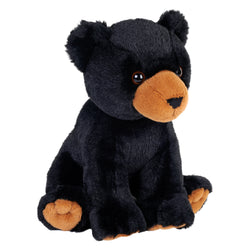 Earthkins Mini Black Bear Stuffed Animal - 8