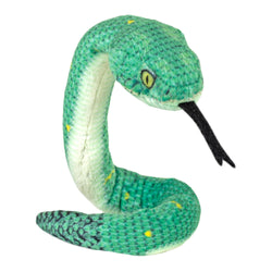 Coilkins Green Bush Viper Stuffed Animal - 12