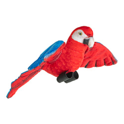 Rainforest Birds Scarlet Macaw Stuffed Animal - 4.5