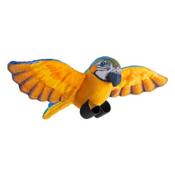 Rainforest Birds Blue And Yellow Macaw Stuffed Animal - 4.5