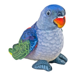 Rainforest Birds Blue Rumped Parrot Stuffed Animal - 4.5