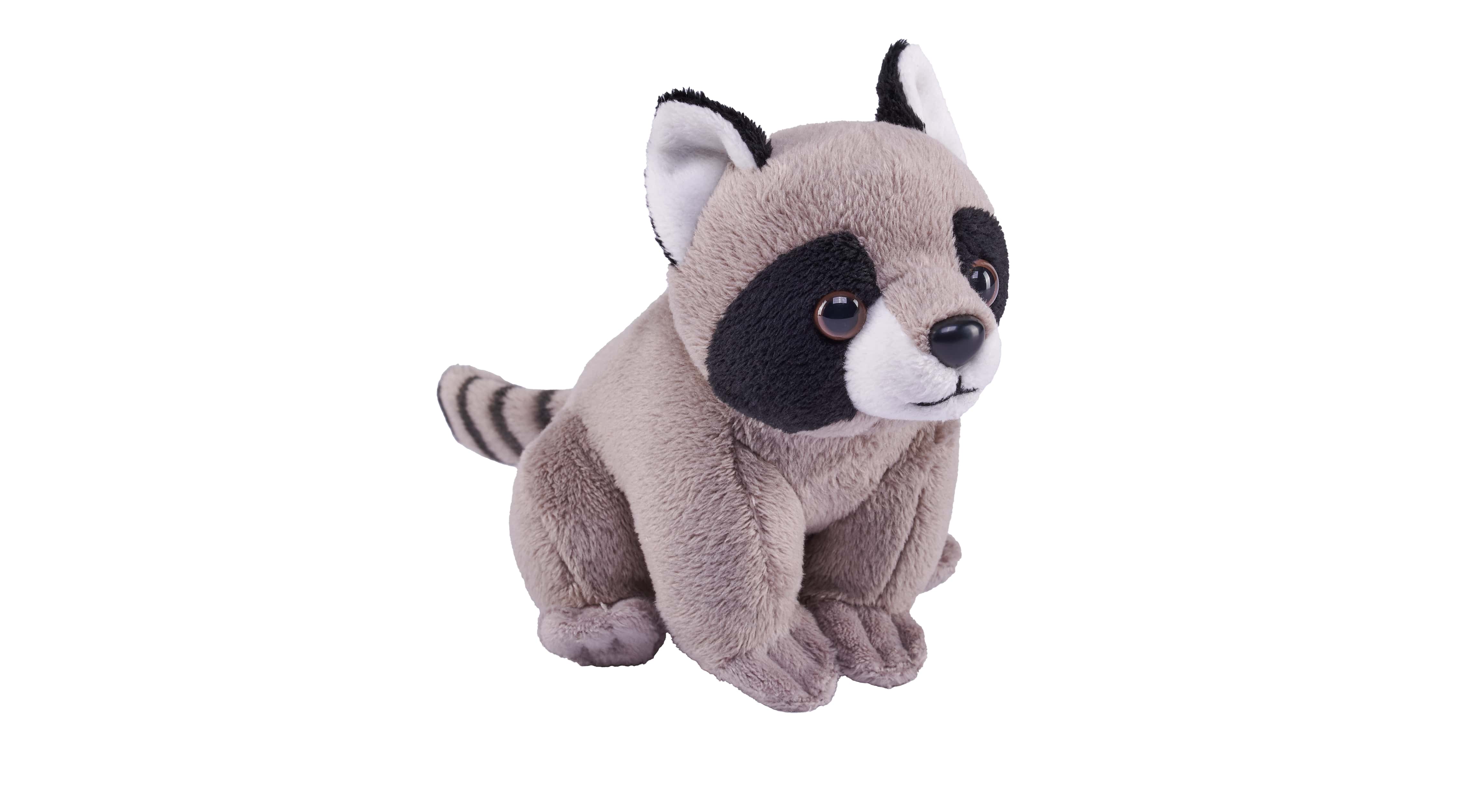 Wild Republic Pocketkins Eco Racoon Stuffed Animal, 5