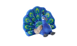 Cuddlekins Eco Peacock Stuffed Animal - 8