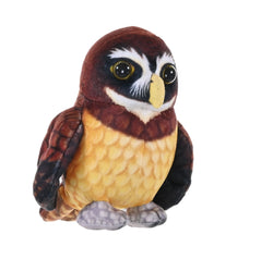 Rainforest Birds Spectacled Owl Stuffed Animal - 4.5