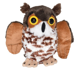 Pocketkins Eco Great Horned Owl Stuffed Animal - 5