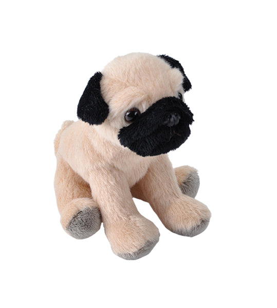 Wild Republic Pocketkins Eco Pug Stuffed Animal, 5