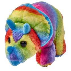 Rainbow Pocketkins Eco Triceratops Stuffed Animal - 5