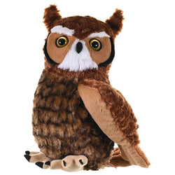 Great Horned Owl Stuffed Animal - 12