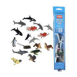 Tube of Aquatic Figurines with Playmat