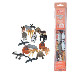 Tube of Endangered Species Figurines with Playmat