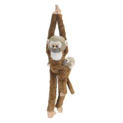 Hanging Squirrel Monkey with Baby Stuffed Animal - 20