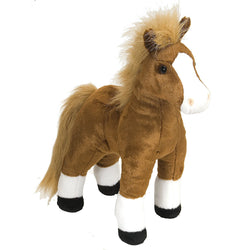 Brown Standing Horse Stuffed Animal - 12