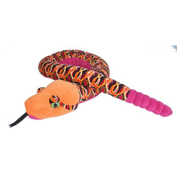 Tribal Orange Snake Stuffed Animal - 54