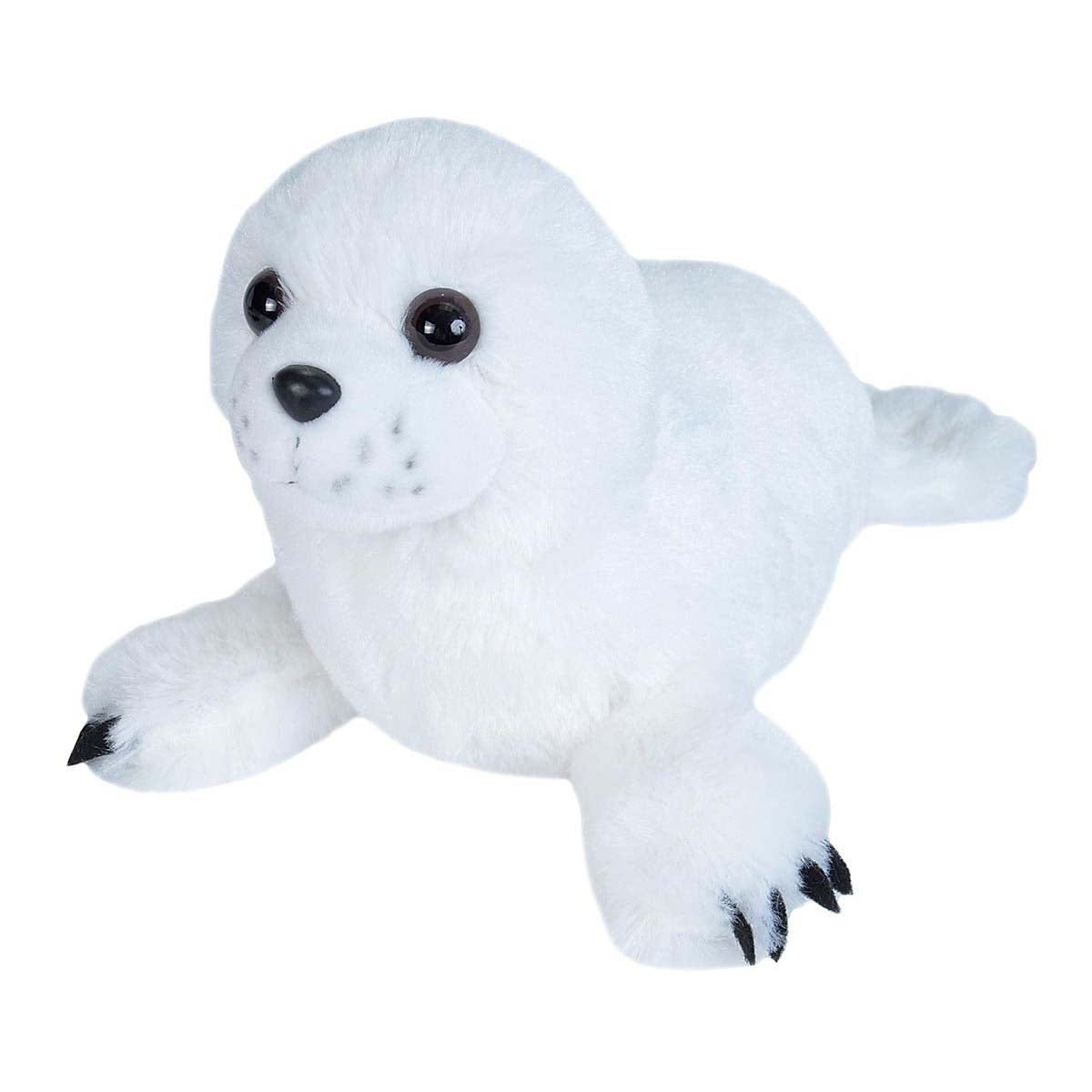 Wild Republic Cuddlekins Mini Harp Seal Pup Stuffed Animal, 8" - Wild