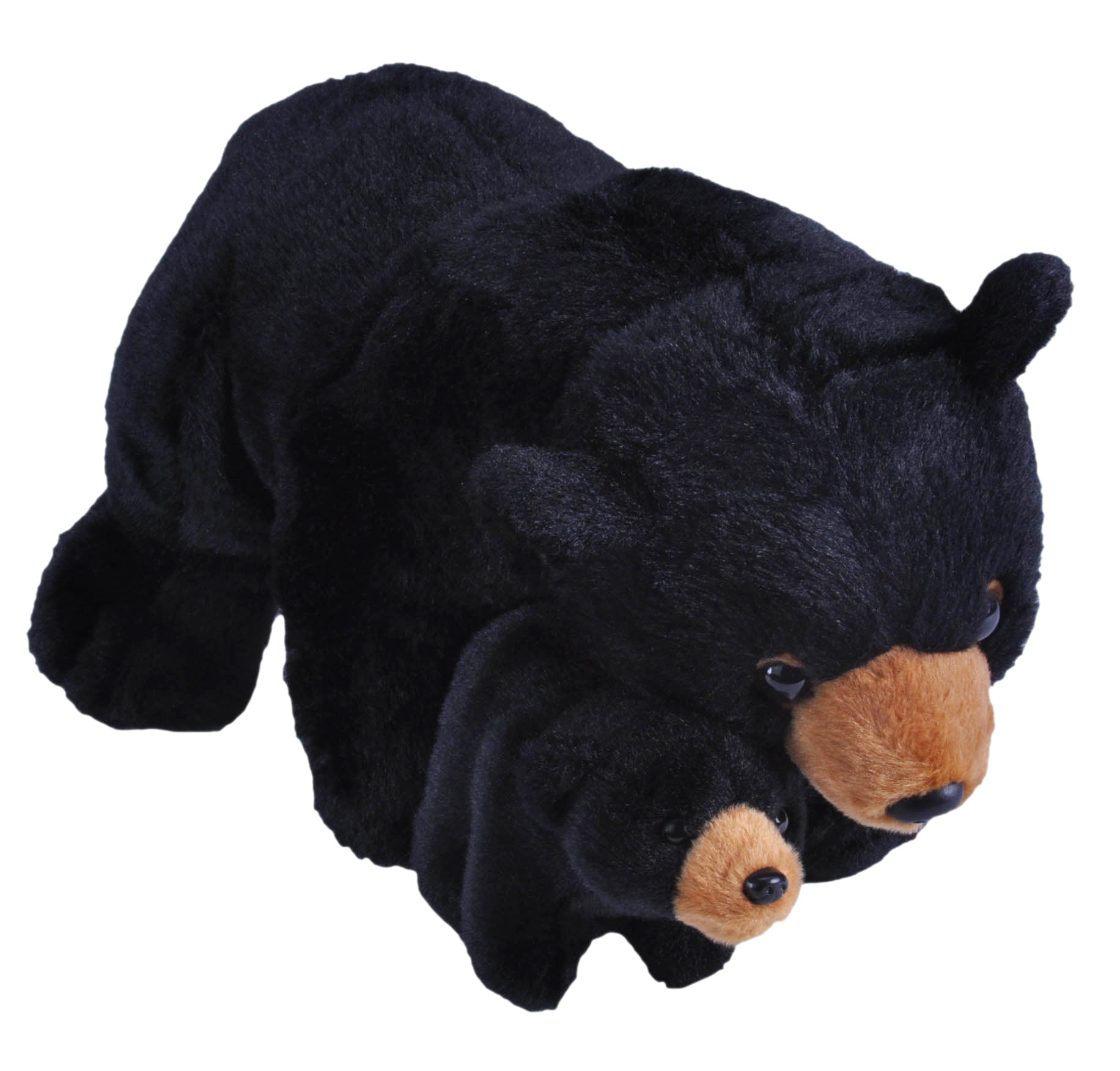 Wild Republic Mom & Baby Black Bear Stuffed Animal, 12