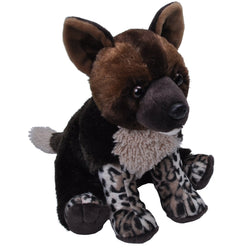 African Painted Dog Pup Stuffed Animal - 12