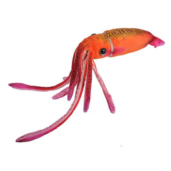 Orange Squid Stuffed Animal - 12