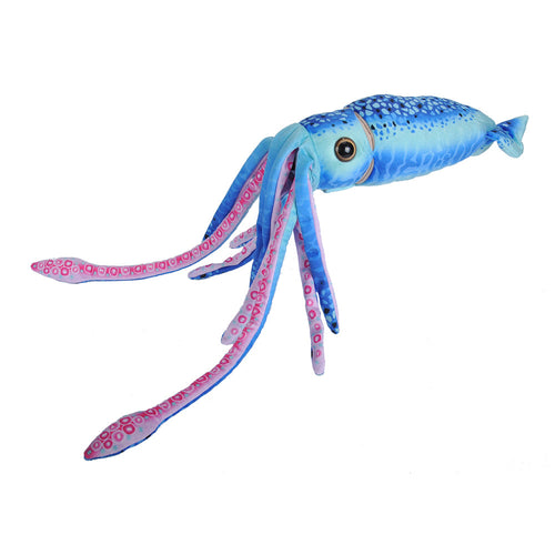 Wild Republic WR Plush Blue Squid Stuffed Animal 12