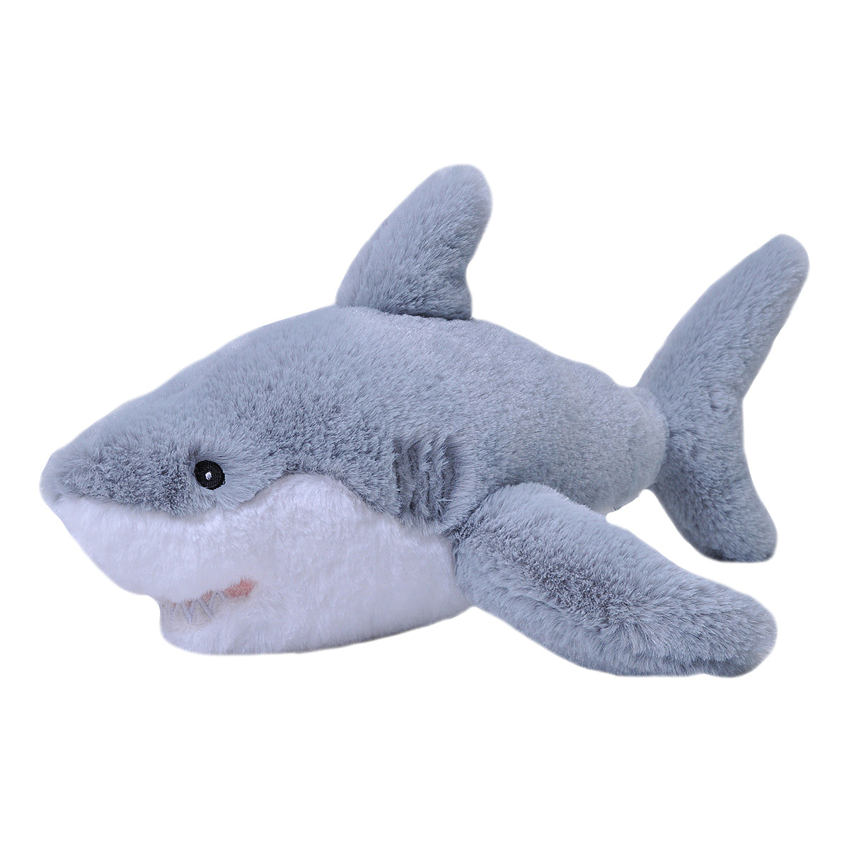 Wild Republic Ecokins Great White Shark Stuffed Animal, 12