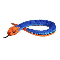 Printed Blue Coral Snake Stuffed Animal - 54