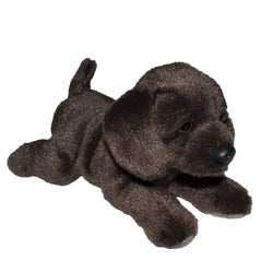 Laying Chocolate Labrador Dog Stuffed Animal - 6