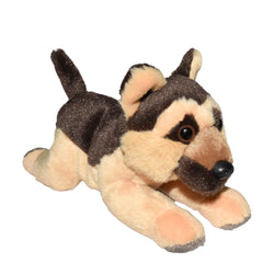 Laying German Shepherd Dog Stuffed Animal - 6