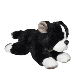 Laying Boston Terrier Dog Stuffed Animal - 6