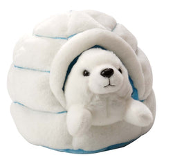 Harp Seal in an Igloo Stuffed Animal
